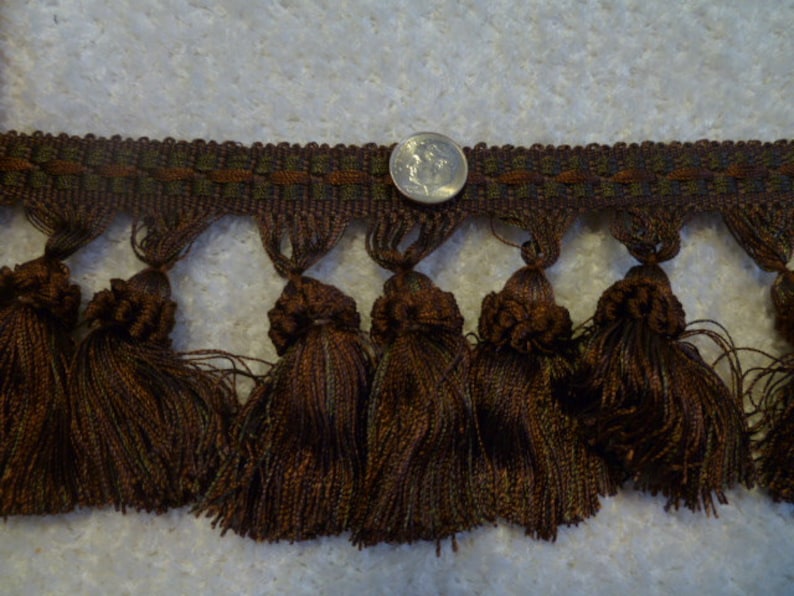 3 Tassel Fringe Chocolate TSFR-04456-06-A 12 Yards