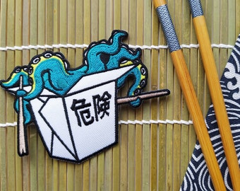 Embroidered Patch Octopus Takeout