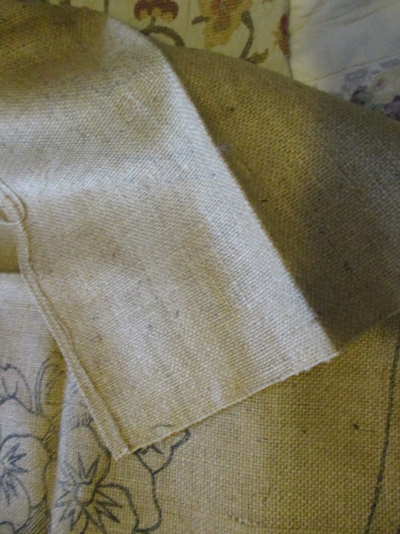 1940's Burlap Rug Hooking Pattern, Eaton's, Oval Design, Floral With Border, 24 by 32 Inches