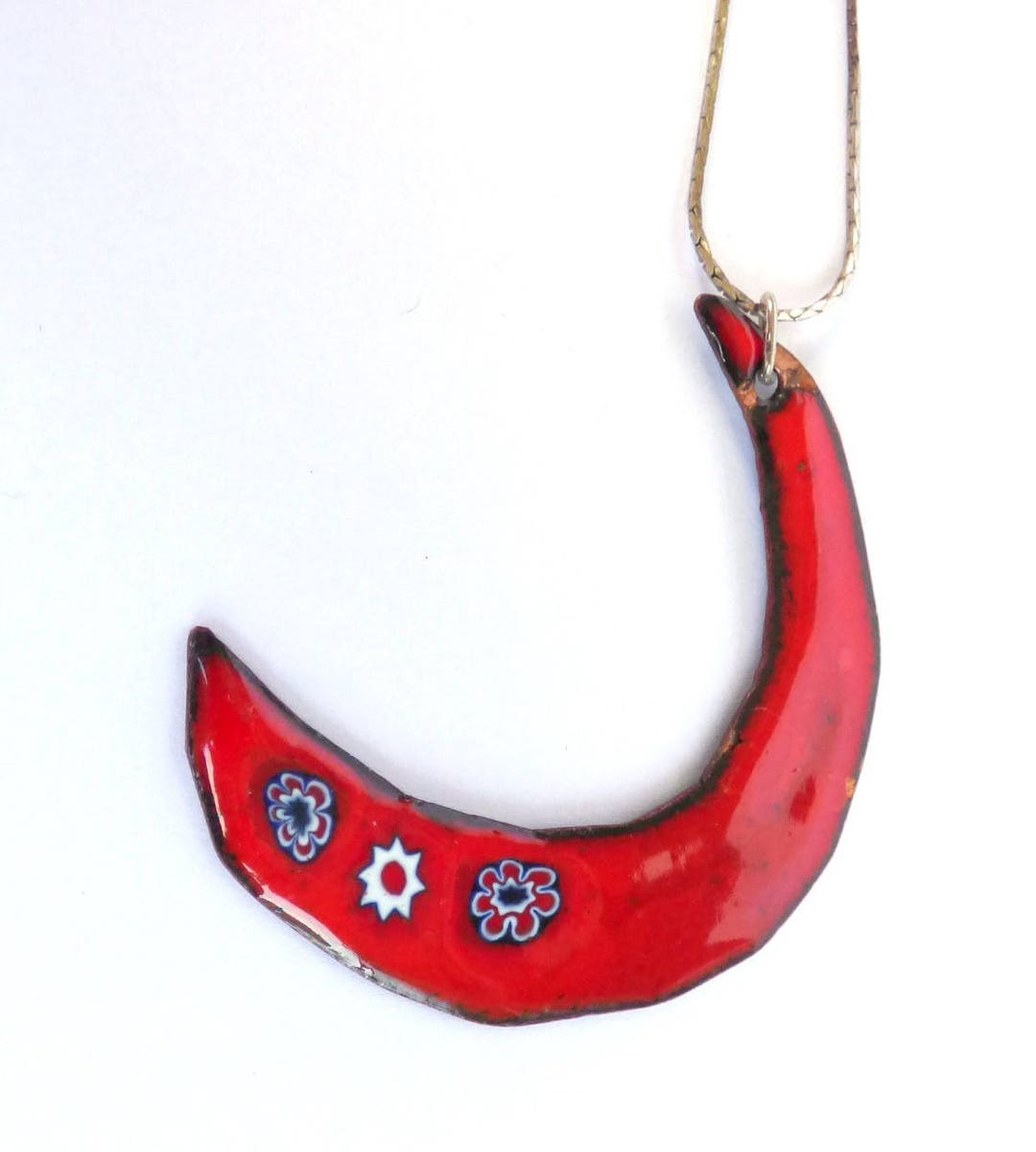 Red moon necklace Clearance