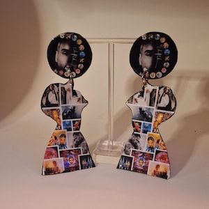 Chris Brown Album Mashup Earrings