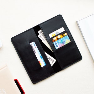 Funda tipo billetera para iPhone 16, funda para iPhone 16 Pro, funda para iPhone 15 Pro Max, funda de cuero para iPhone 15, billetera para iPhone 15 Pro, regalo del Día del Padre // HANK
