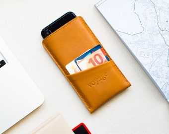 Leather iPhone 17 Pro Case With Pocket: Slim Card Holder Sleeve for iPhone  Air, 17 Pro Max Case Personalized - Etsy