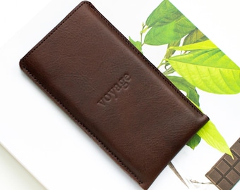 Leather Galaxy S25/S24 Phone Sleeve: Full Grain Wool Felt Case Personalized
