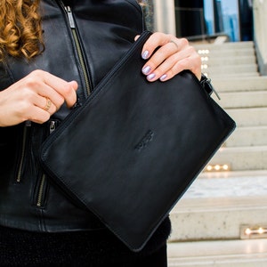 Leather MacBook Air/Pro 13 Case: Italian Leather & Wool Felt Sleeve Personalized, card pocket