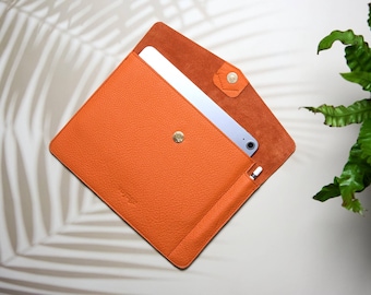 Leather Supernote Case: Manta leather sleeve, A6 X2 Nomad Case with Pen Holder, felt interior, Personalization, A Thoughtful Valentine Gift