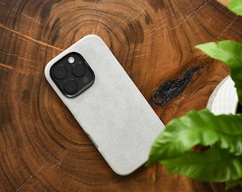 Alcantara iPhone 16 Pro case, iPhone 16 Pro Max case alcantara, Alcantara iPhone case, iPhone 16 pro alcantara cover personalized // RAST