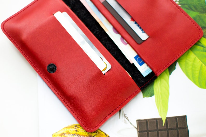 Red iPhone XS Max leather wallet iPhone 11 Pro wallet case ENTRY iPhone 8 Plus wallet iPhone 12 Pro wallet /& Xs Max wallet case