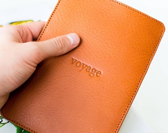 Leather Kindle Colorsoft Case Personalized, Paperwhite 2024, Voyage, Oasis leather sleeve, felt interior, Tuscan Leather