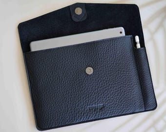 Leather Case for Remarkable 2 & Paper Pro, Pure - Case with Pen Holder, Fits Type Folio, Personalized, Felt interior