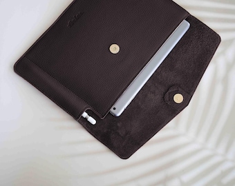Supernote Nomad Leather Case: A5 X2 Manta sleeve with Pen Holder, Personalization, Wool felt interior