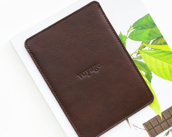 Leather Kindle Sleeve: Paperwhite, Oasis, Colorsoft case personalized, felt interior