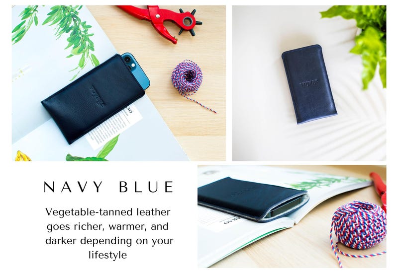 Galaxy S26 Case, Samsung Galaxy S26 Ultra Sleeve: Galaxy Z Fold 8 case, Full Grain leather, Wool Felt interior, Personalization image 13