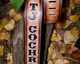 Guitar Strap | Personalized Guitar Strap | Leather Guitar Strap | Guitarist Gifts | Musician Gifts