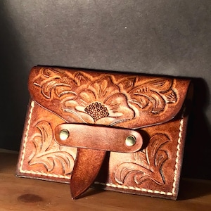 Billetera de viaje - Billetera de cuero - Billetera delgada - Billetera con herramientas
