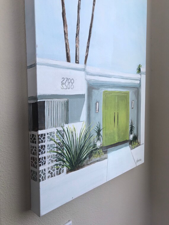 Palm Springs Door Tour Painting Etsy
