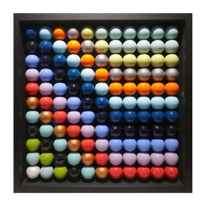 Putt Putt | Modern Hand Painted Golf Ball Wall Art - Putt Putt Collection
