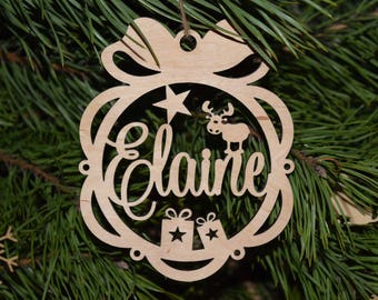 Personalisierte Weihnachten Name Bauble Baum Dekorationen personalisierte Weihnachtsschmuck neue Baby Baby erste Weihnachten Bauble Memorial Ornament