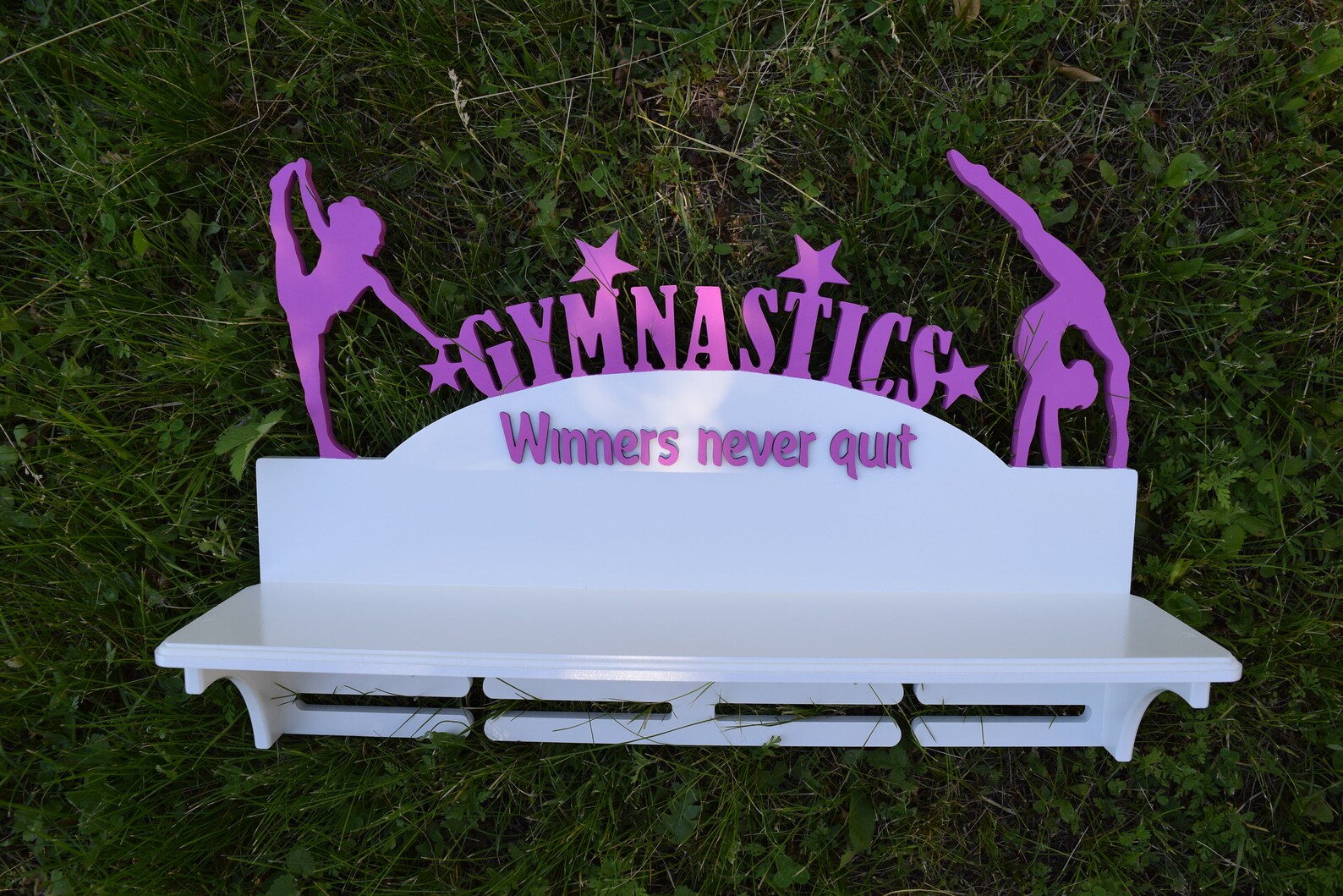 Gymnastics trophy shelf and medal holder Custom medal holder Etsy