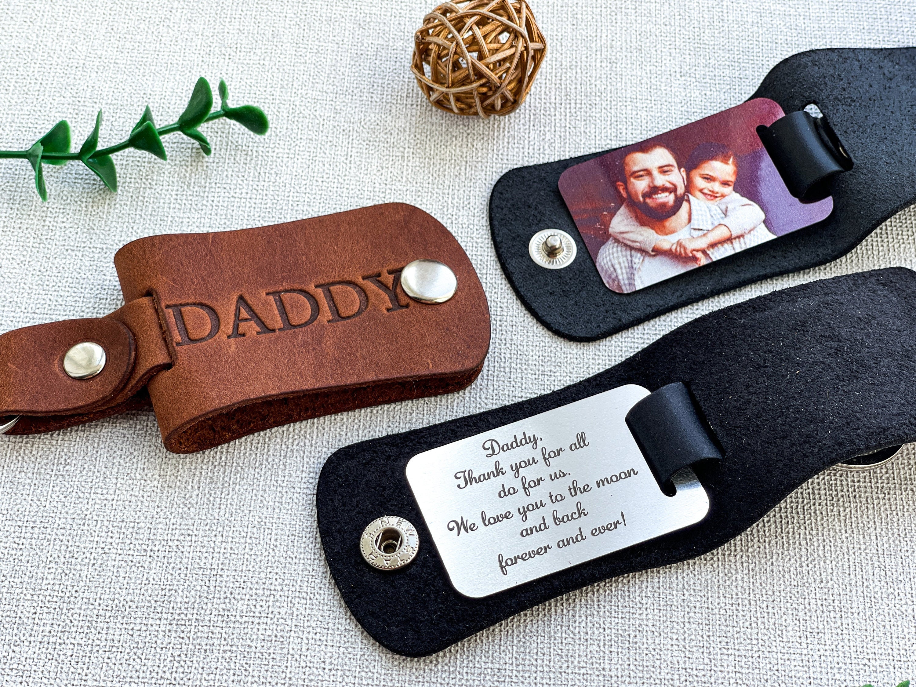 Mini Photo Album Fathers Day Gift Keyring Personalized Gifts for Dad, Gifts  From Daughter to Dad, Christmas Gifts for Dad, Birthday 