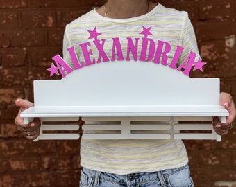 Personalized medal holder trophy shelf, Custom trophy display cases medal hangers, Medal rack medal display, Sport gift for sportsman