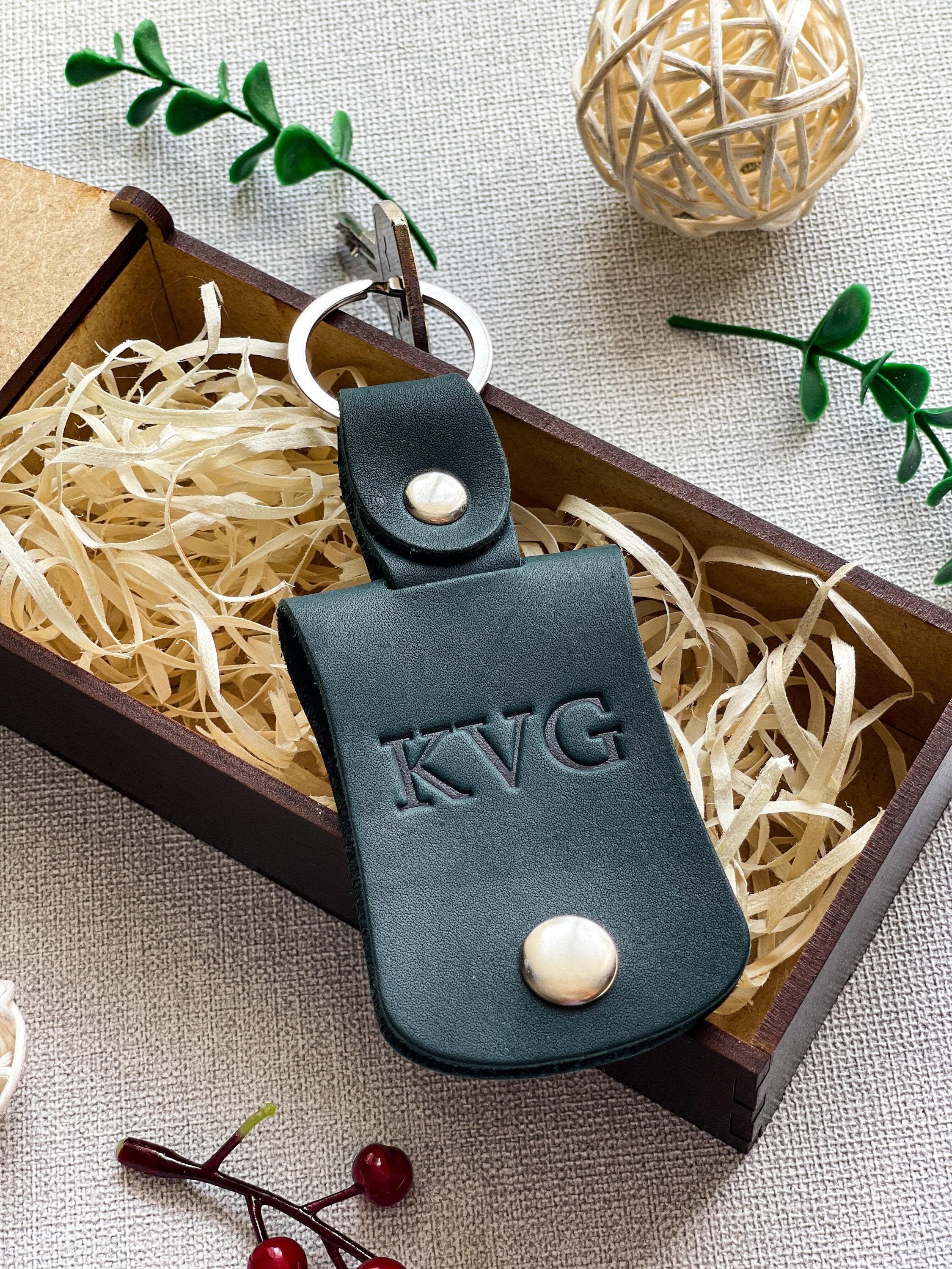 Personalize Keychain for Girlfriend Anniversary Gifts Leather Etsy