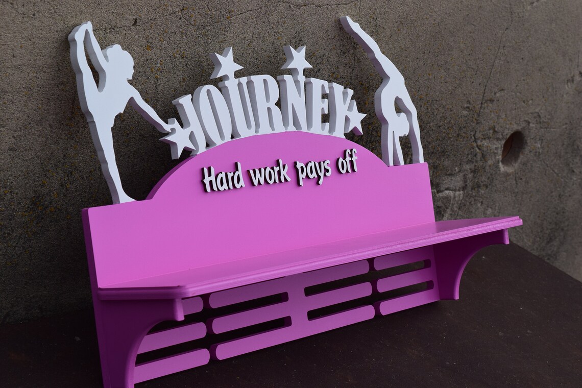 Gymnastics Medal Holder With Trophy Shelf for Medals Gift for Etsy