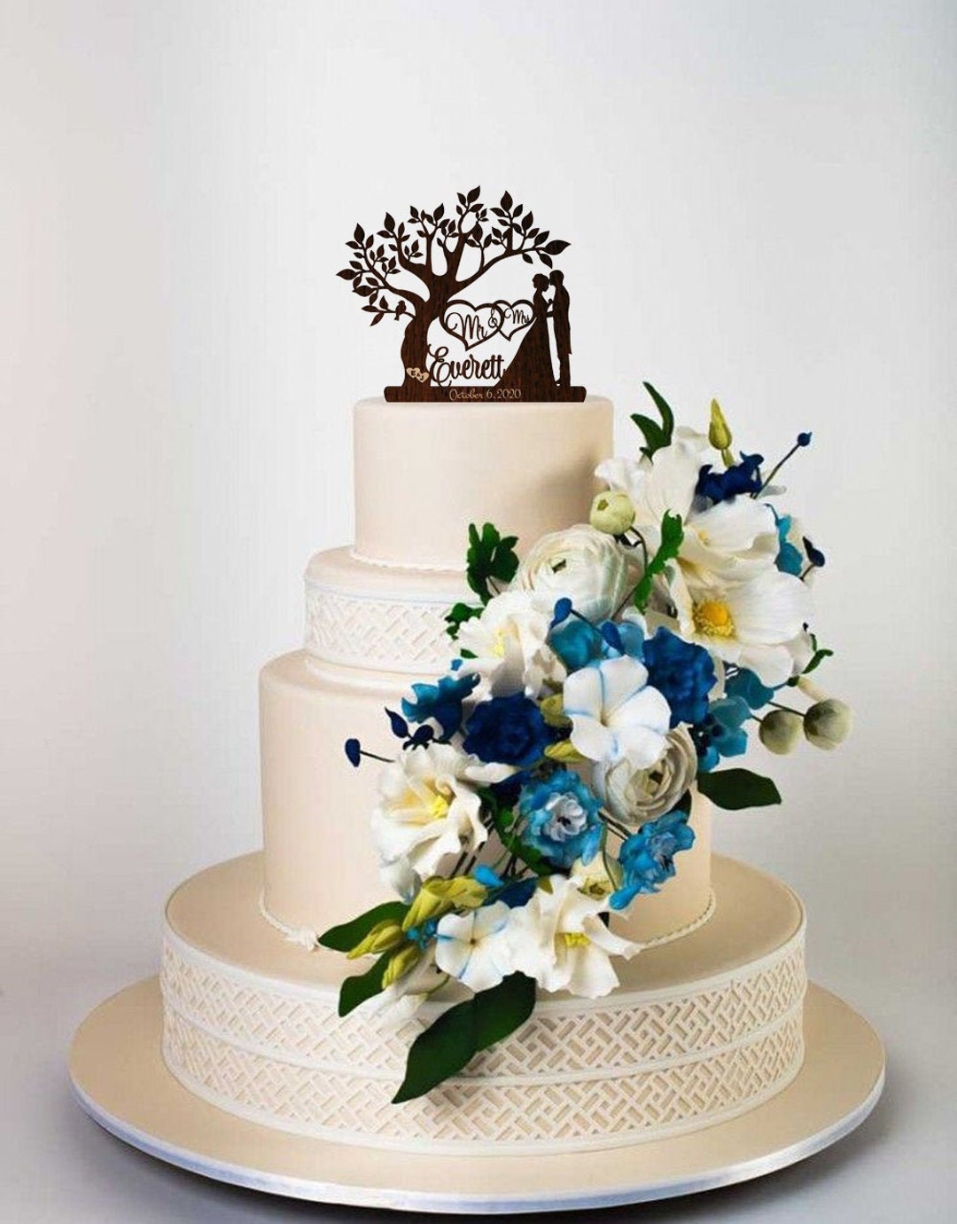 Wedding Cake Topper for Wedding Rustic Cake Topper Bride and Groom Last ...