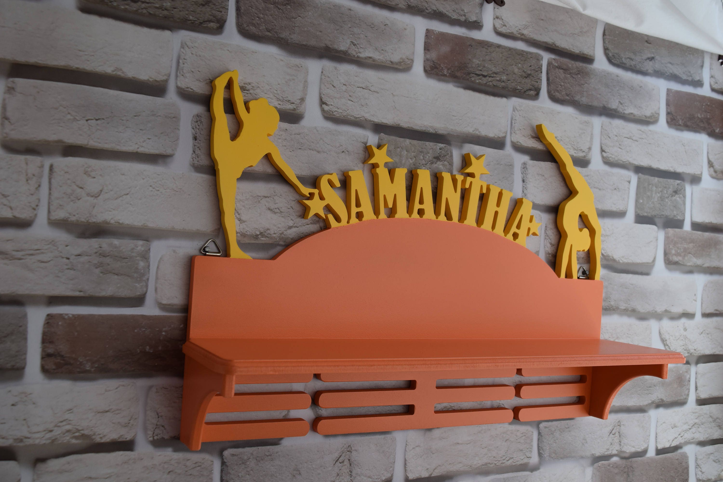 Gymnastics medal holder trophy shelf gymnastic gift cheer Etsy