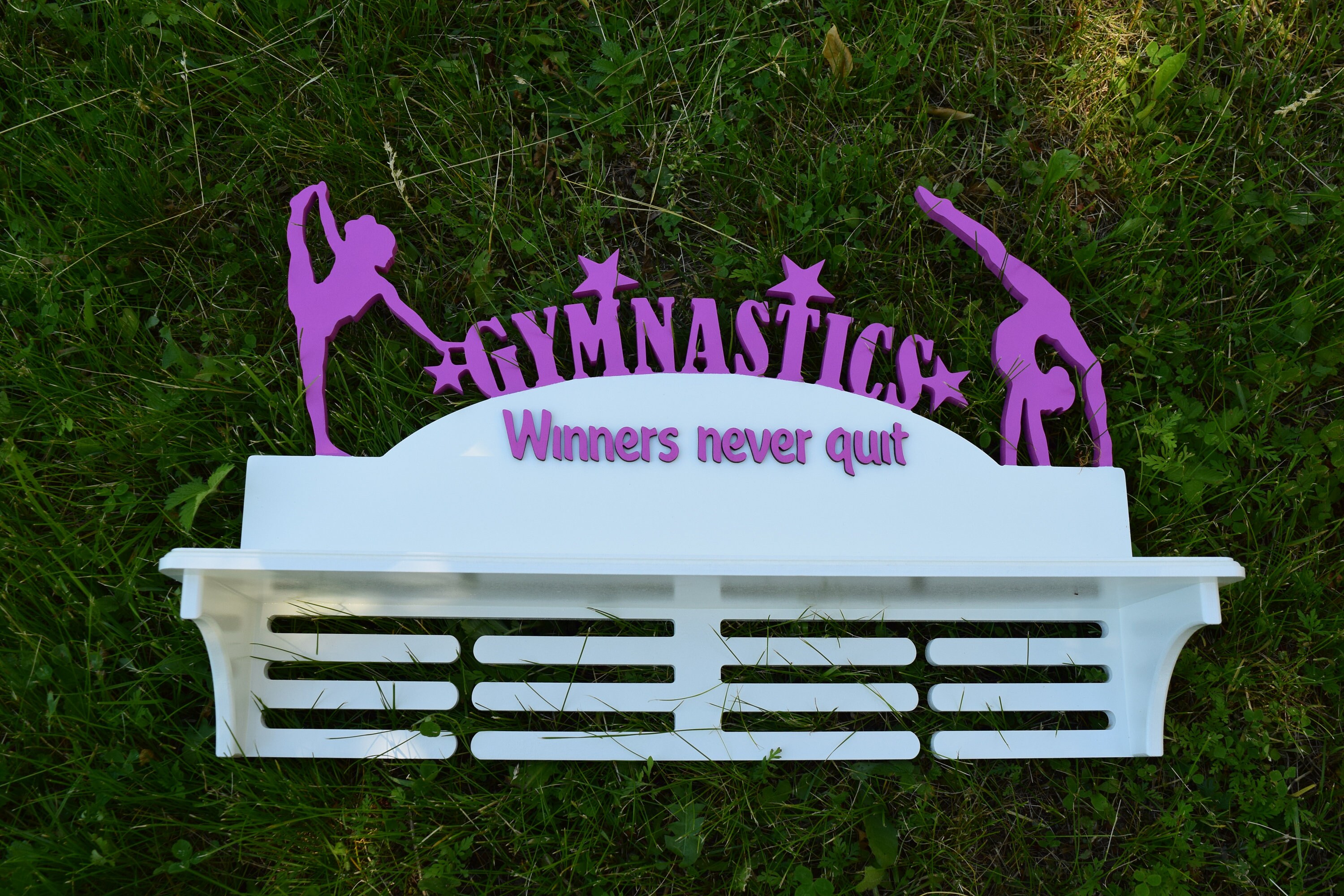 Gymnastics Trophy Shelf and Medal Holder Custom Medal Holder Etsy
