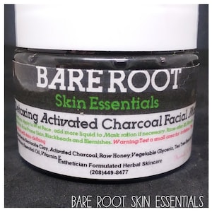 Activated charcoal and Bentonite detox and Clay facial mask