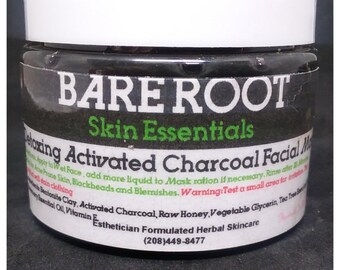 Activated charcoal and Bentonite detox and Clay facial mask