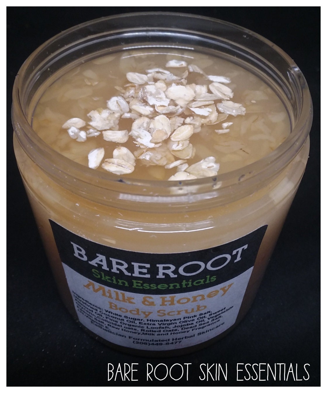 Milk and honey body scrub, moisturizing, almond oil, sugar scrub, dead sea salt, body polish, raw honey, natural, handmade, Gift, exfoliate