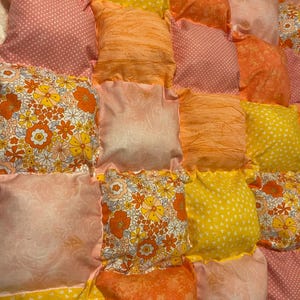 Handmade Baby Puff Quilt