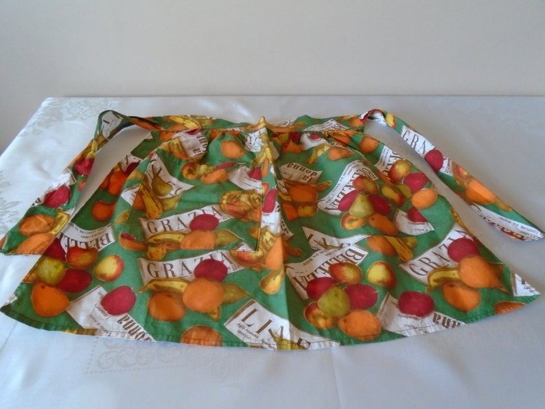 Fruit design Italian wording Graphics half pinny