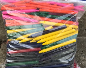 50 Bulk Crayola Crayons for Crafting/meltingcrayon Letter & Party Favor  Suppliespurple, Gray, Brown, Black, Blue-green, Yellow-green 