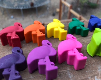 Flamingo Crayons // Zoo Crayons // Zoo Birthday Favors // Zoo Favors // Flamingo Favors // Kids Party Favors // Flamingo Party Favors