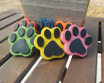 Paw Crayons // Puppy Birthday // Paw Favors // Paw Favor Crayon // Puppy Party Favor // Dog Party // Dog Favors