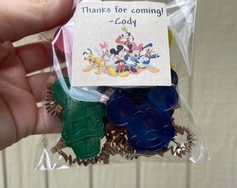 Mickey Mouse Clubhouse PARTY FAVORS // Mickey Party Favors // Disney Party Favors // Disney Favors // Mickey Favors // Mickey Crayons