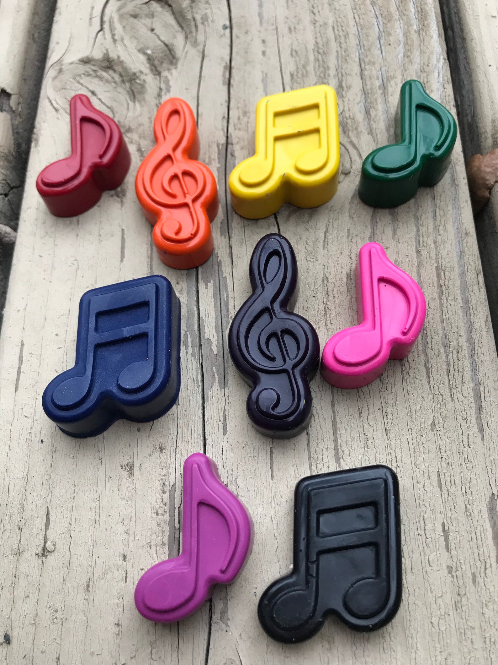 Music PARTY FAVORS // Music Note Crayon Favors // Kids Party Etsy