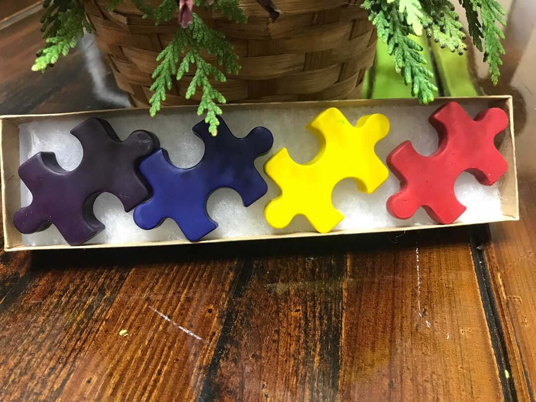 Crayon Box // Puzzle Crayon // Puzzle Gift // Kids Crayon Box