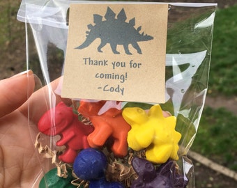 Dinosaur PARTY FAVOR Crayons // Dinosaur Crayon // Dinosaur Favor // Dinosaur Party Ideas // Dinosaur Birthday // Dino Party Favors