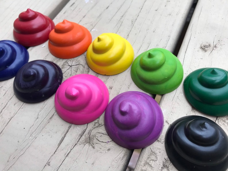 Poo Crayons // Large Poo Crayon Box // Poop Crayons // Kids Etsy