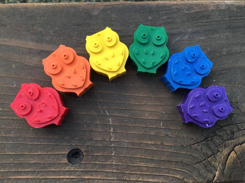 Owl Crayons // Owl Birthday Party // Party Favor Bags // Owl Party // Owl Party Favors // Kids Party