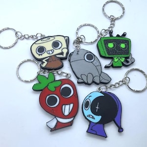 Roblox Dandy's World 3D Printed Keychain | Vee Shelly Sprout Pebble Astro