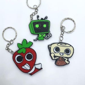 Roblox Dandy&#39;s World 3D Printed Keychain | Vee Shelly Sprout Pebble Astro