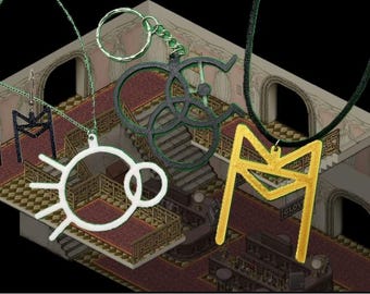 Sigil  Necklace Keychain Earrings from Fear and Hunger | Termina Rher, Sylvian, Gro-Goroth Ritual Circles