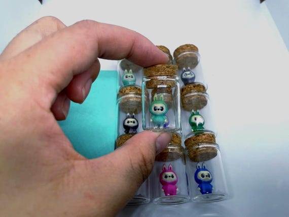 Lafufu in a Jar | Tiny Lafufu Desk Pet Collectable Gacha Accessory