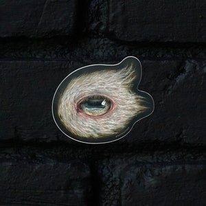 Goat Iris Stickers, Eye Sticker, Vinyl Sticker, Eyes, Eyeballs, Decal