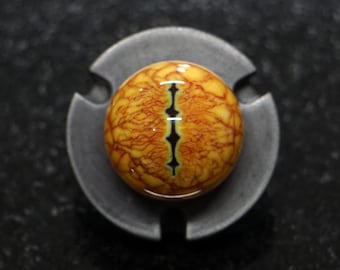 Yellow Gecko - Realistic Resin Gecko Eyeball – Fake Acrylic Eyes for Sculpture, Art, Dolls, Displays, Film, Special FX & Jewelry